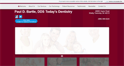 Desktop Screenshot of drbartletodaysdentistry.com
